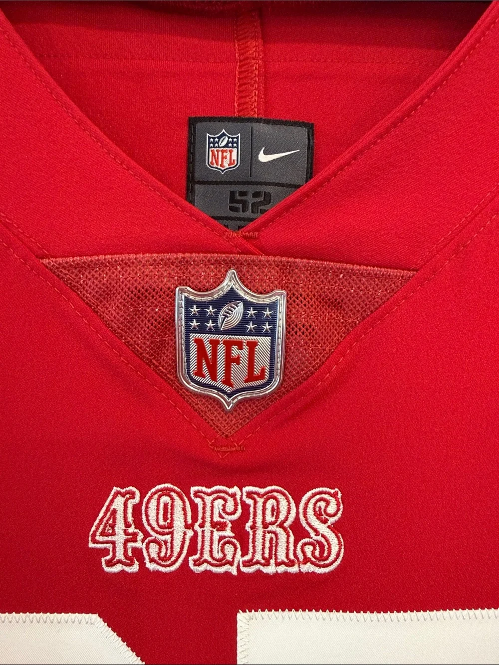 Nike Red Football Jersey #85 with White Accents MENS